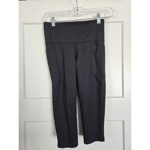 Calia XS power move collection high rise knee crop NWT  black
